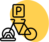 Logo parqueadero de bicicletas