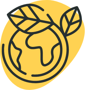 Icono de cuidado del planeta