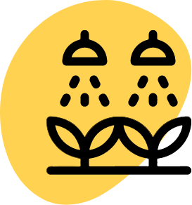 Icono regando plantas